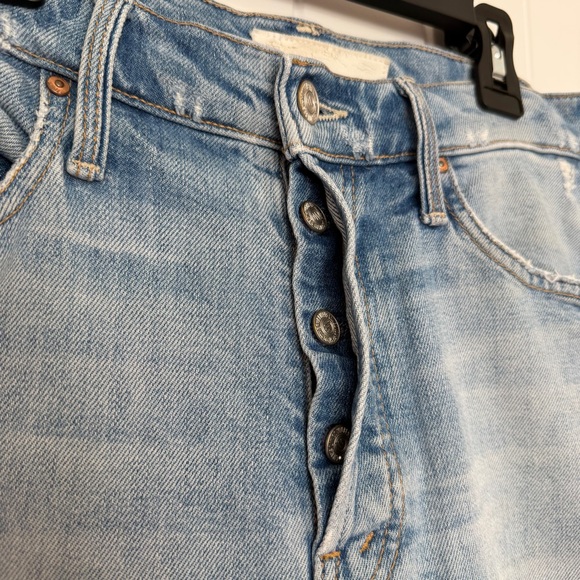 Mother Superior The Tomcat Jeans The Confession Women’s 27 Distressed Denim Blue - Picture 5 of 13